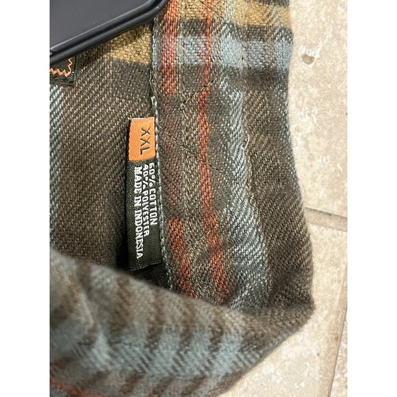 Howler Brother's Hawker’s Flannel Conor Plaid Forage 2XL XXL $89 NEW NWT Gaucho - Picture 10 of 10